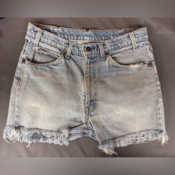 Levi's Pants - Levi’s Vintage 1980’s Orange Tag Denim Distressed Cutoffs short Short Size